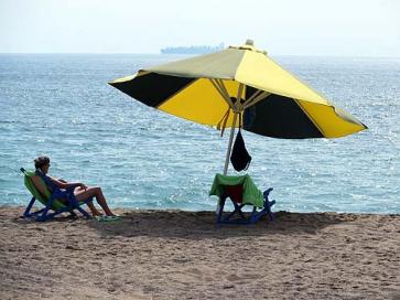 Melaque Mexico, Vacations in Mexico, beach umbrella